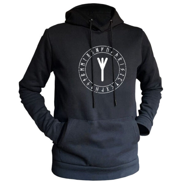 sudadera negra vikingos Aelghiz L