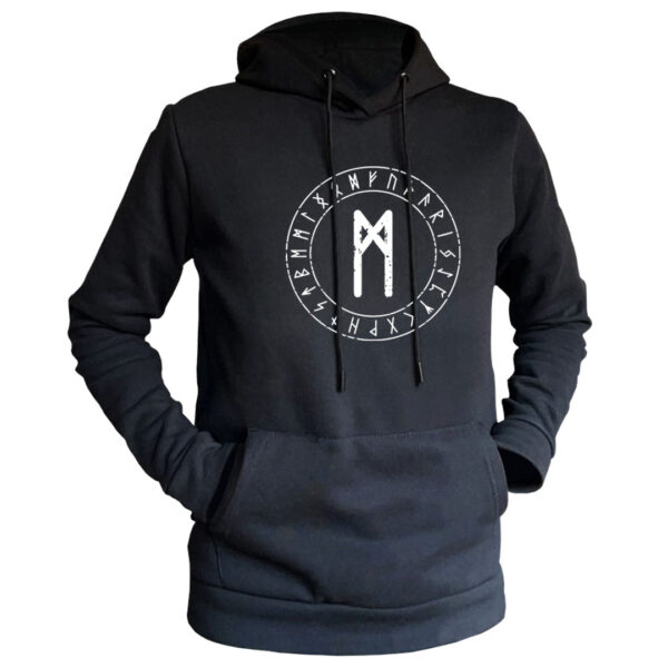 sudadera negra vikingos MANNAS L