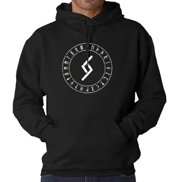 sudadera negra vikingos GERA