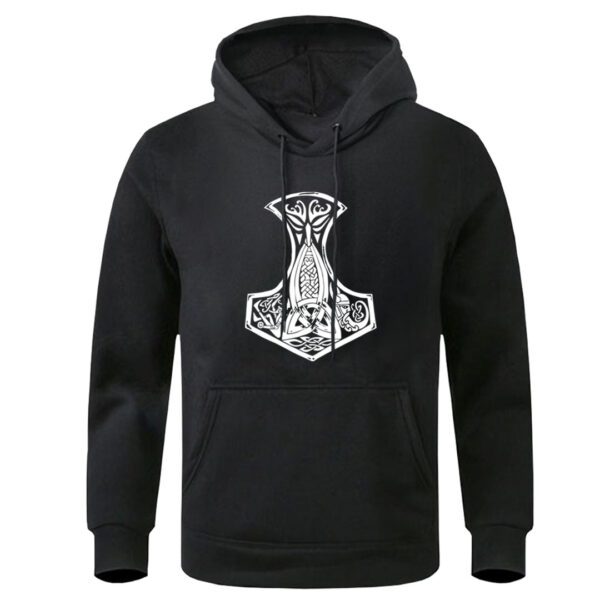 sudadera negra vikingos THOR 5F