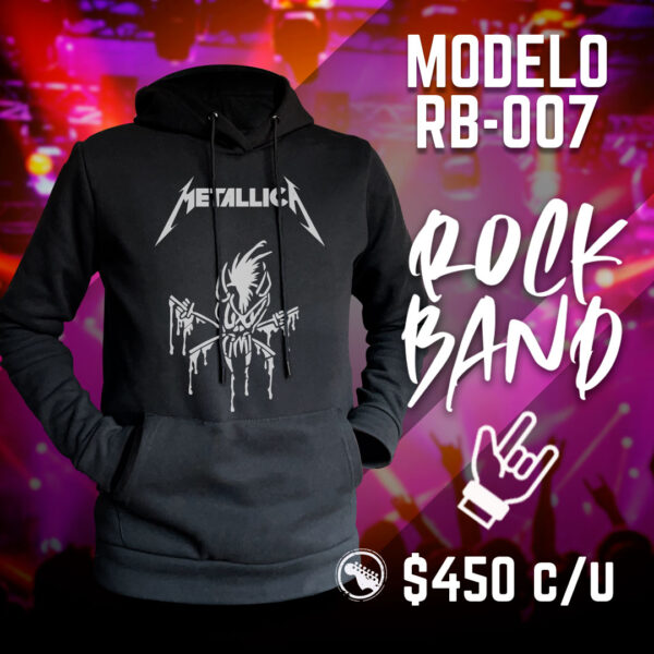 Sudadera hoodie para mujer y hombre bandas de rock