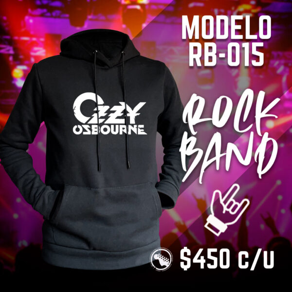 Sudadera hoodie para mujer y hombre bandas de rock