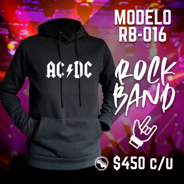 Sudadera hoodie para mujer y hombre bandas de rock