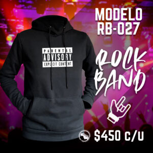 Sudadera hoodie para mujer y hombre bandas de rock