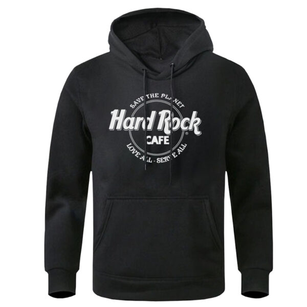 sudadera negra Hard Rock frente