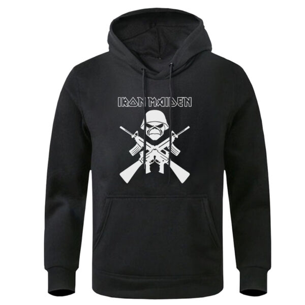 sudadera negra Iron Maiden fte