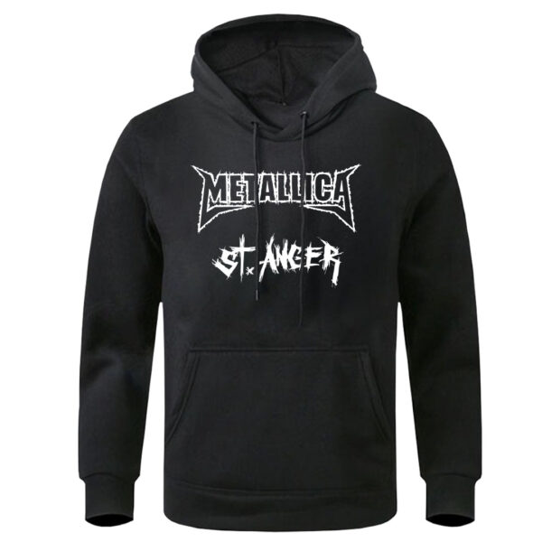 sudadera negra metallica frente