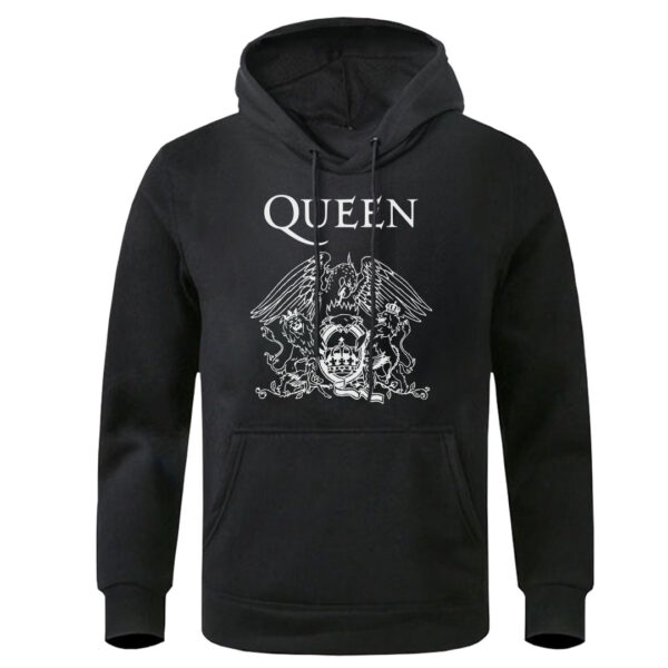 sudadera negra queen fte