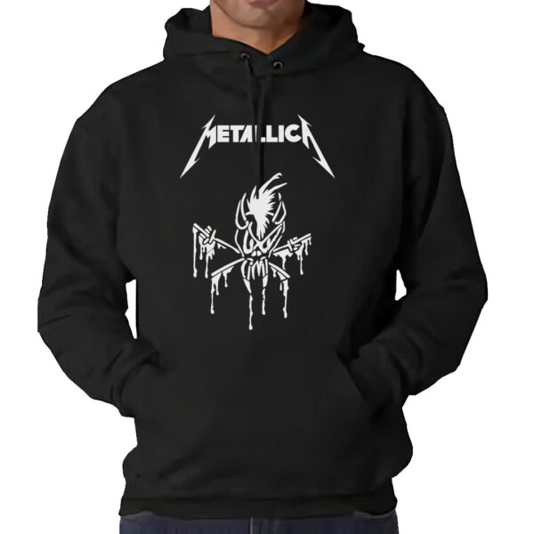 sudadera negra metallica