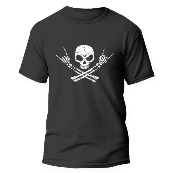 Playera negra Calavera F