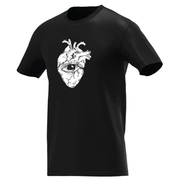 Playera negra Corazón L