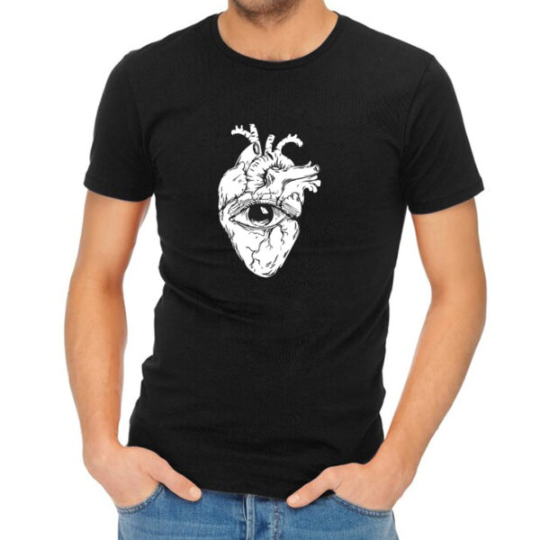 Playera negra Corazón