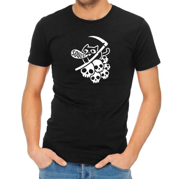 Playera negra Gato 17