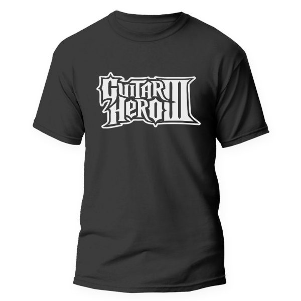 Playera negra Guitar Hero F