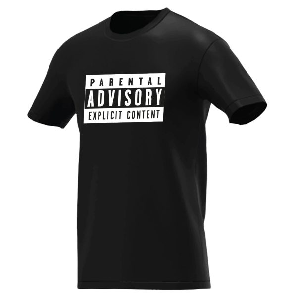 Playera negra Parental Advisory L