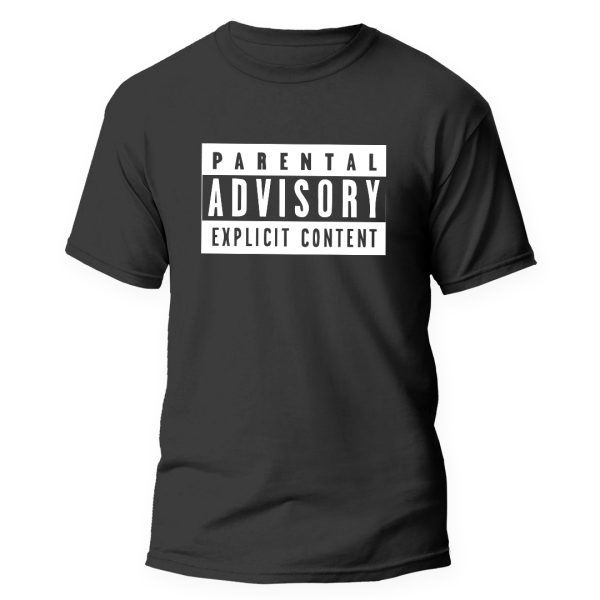 Playera negra Parental Advisory F