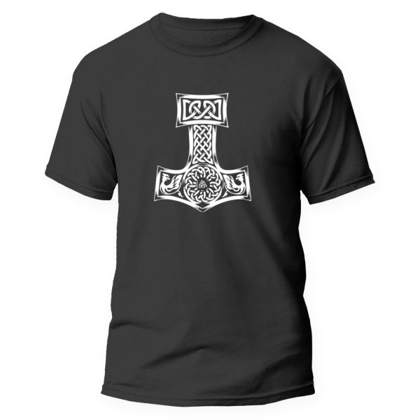 Playera negra Valhir Vikingos THOR 2F